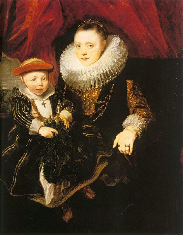 Dyck, Anthony van Young Woman with a Child oil painting image